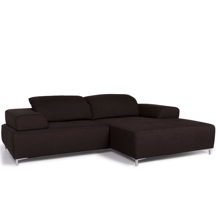 Canapé d'angle en tissu Ewald Schillig marron #10691