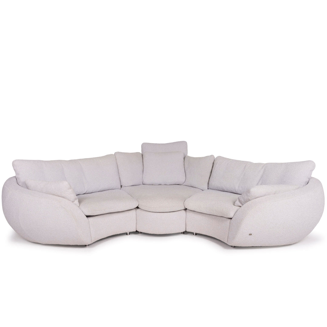 Rolf Benz Stoff Sofa Grau Ecksofa #11804