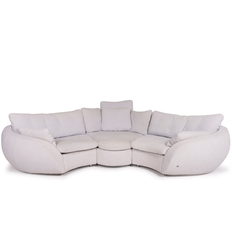 Rolf Benz Stoff Sofa Grau Ecksofa #11804