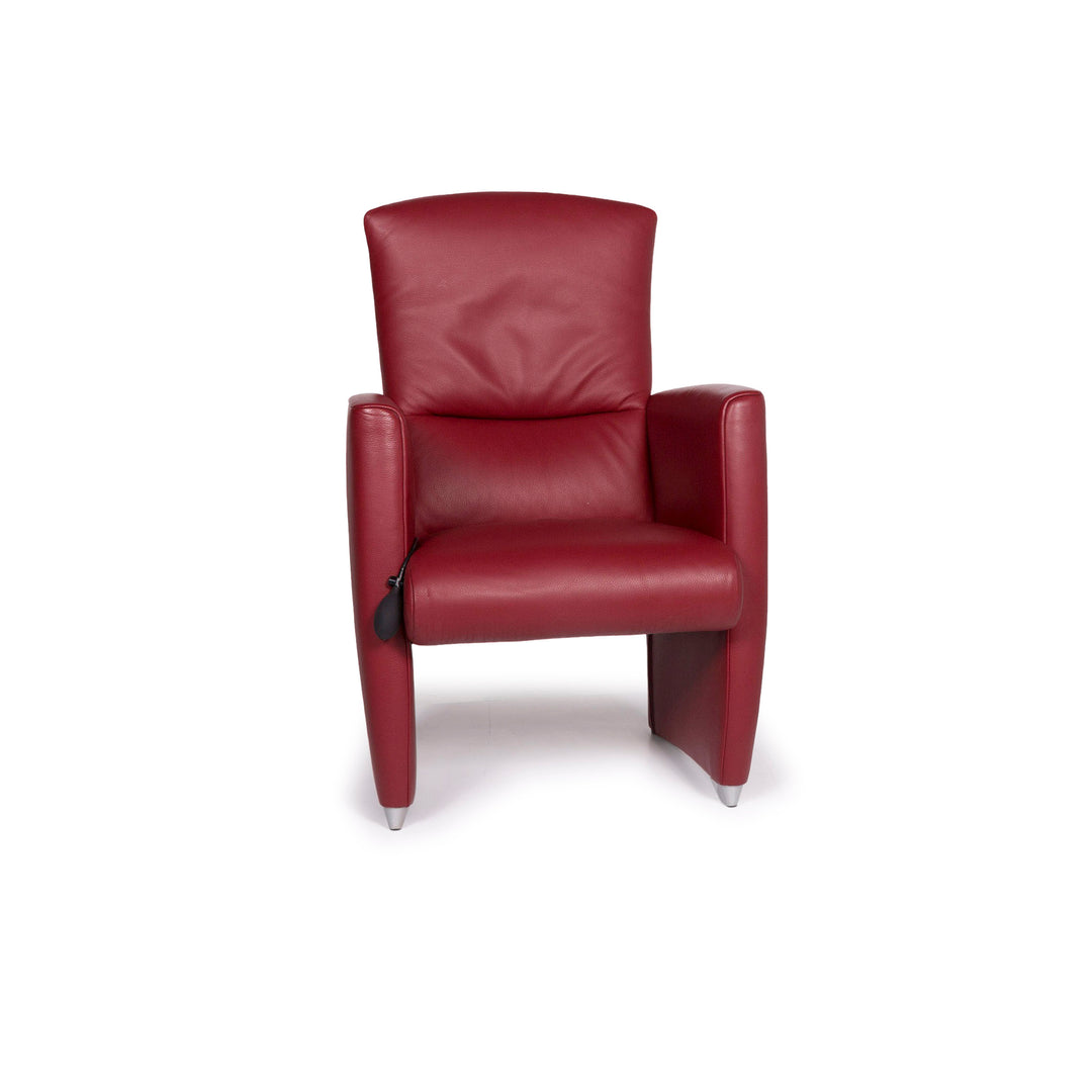 Jori Leder Sessel Rot #11588