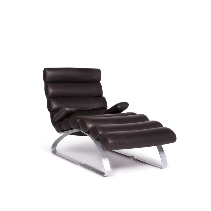 Cor Sinus Leder Sessel Hocker Braun #9003