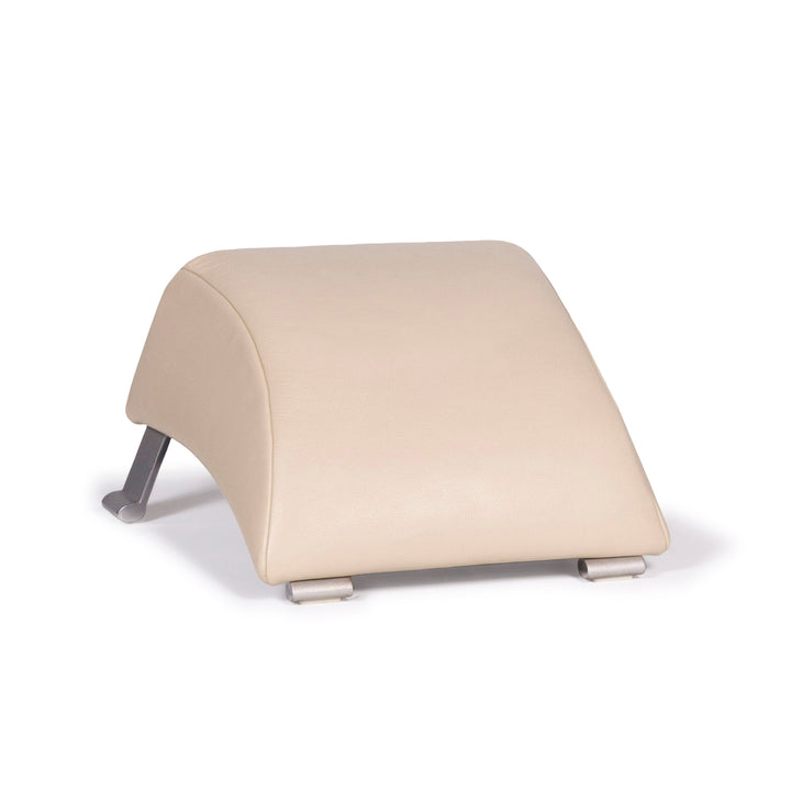 Rolf Benz 322 Leder Hocker Beige #10554