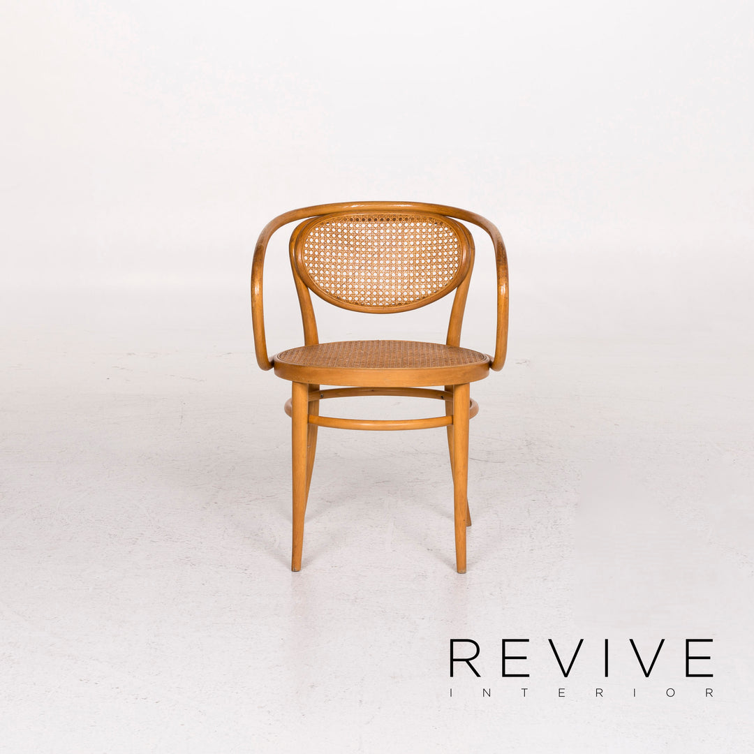 Chaise en bois et rotin Thonet 210R #12435
