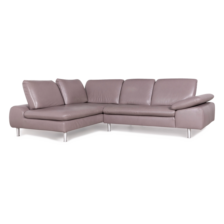 Willi Schillig Loop Designer Leder Ecksofa Lila Echtleder Sofa Couch #7607