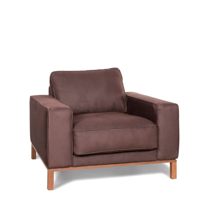 Musterring Designer Stoff Sessel Braun #8232