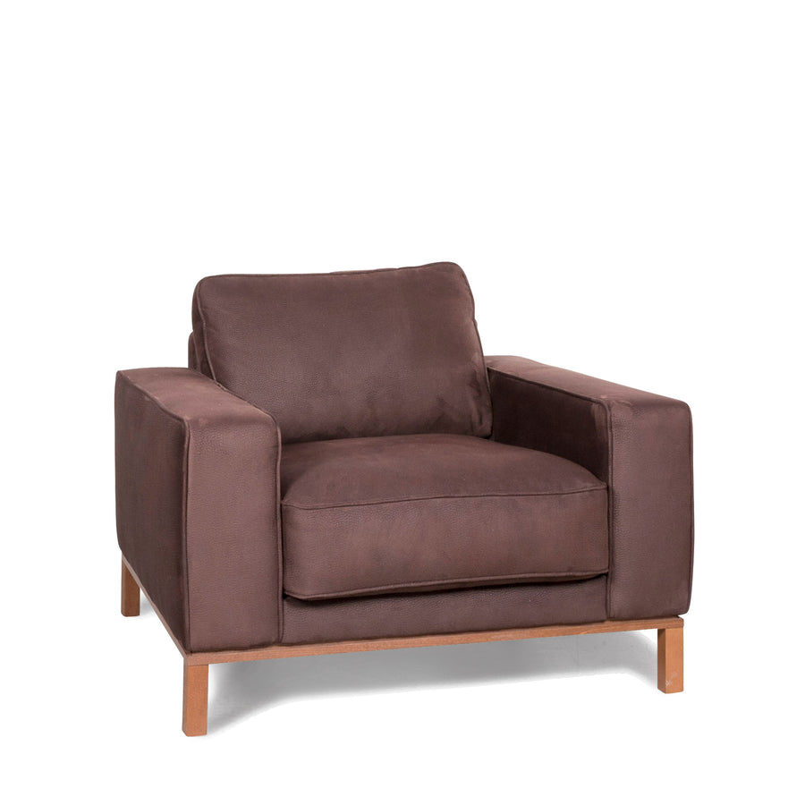 Musterring Designer Stoff Sessel Braun #8232