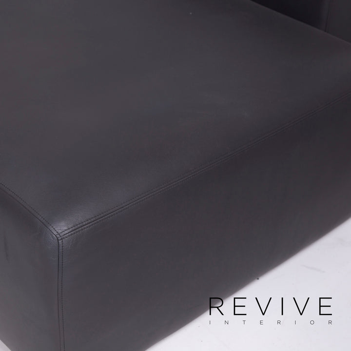 Walter Knoll Nelson Leder Ecksofa Grau Anthrazit Sofa Couch #11010