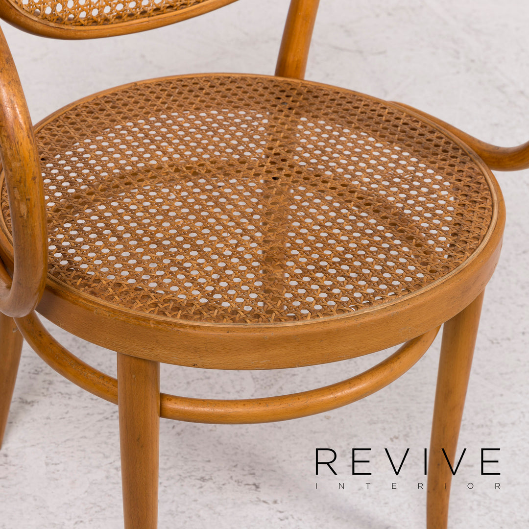 Chaise en bois et rotin Thonet 210R #12435