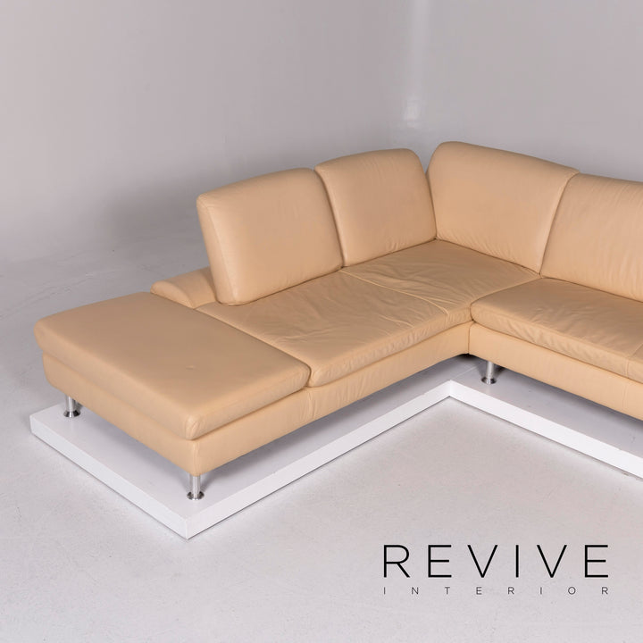 Willi Schillig Loop Leder Ecksofa Beige Sofa Funktion Couch #10648