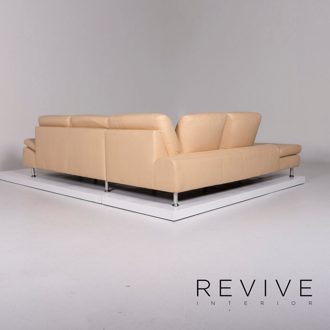 Willi Schillig Loop Leder Ecksofa Beige Sofa Funktion Couch #10648