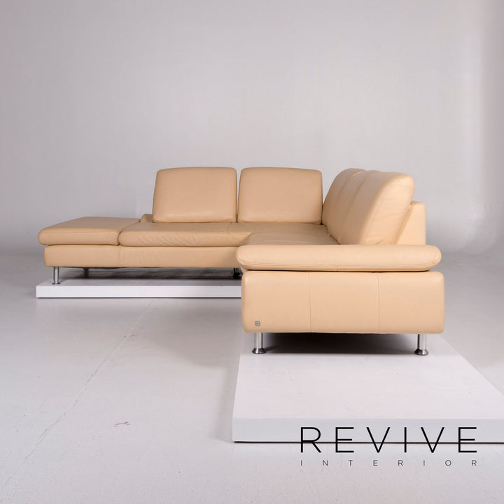 Willi Schillig Loop Leder Ecksofa Beige Sofa Funktion Couch #10648