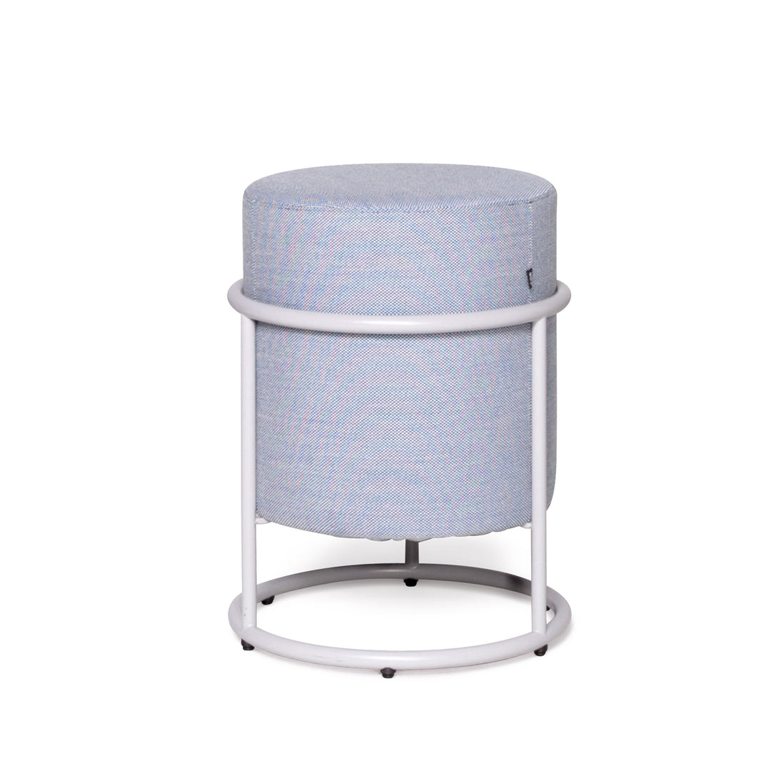 Tabouret en tissu Cor Drop bleu Pauline Deltour repose-pieds #8780
