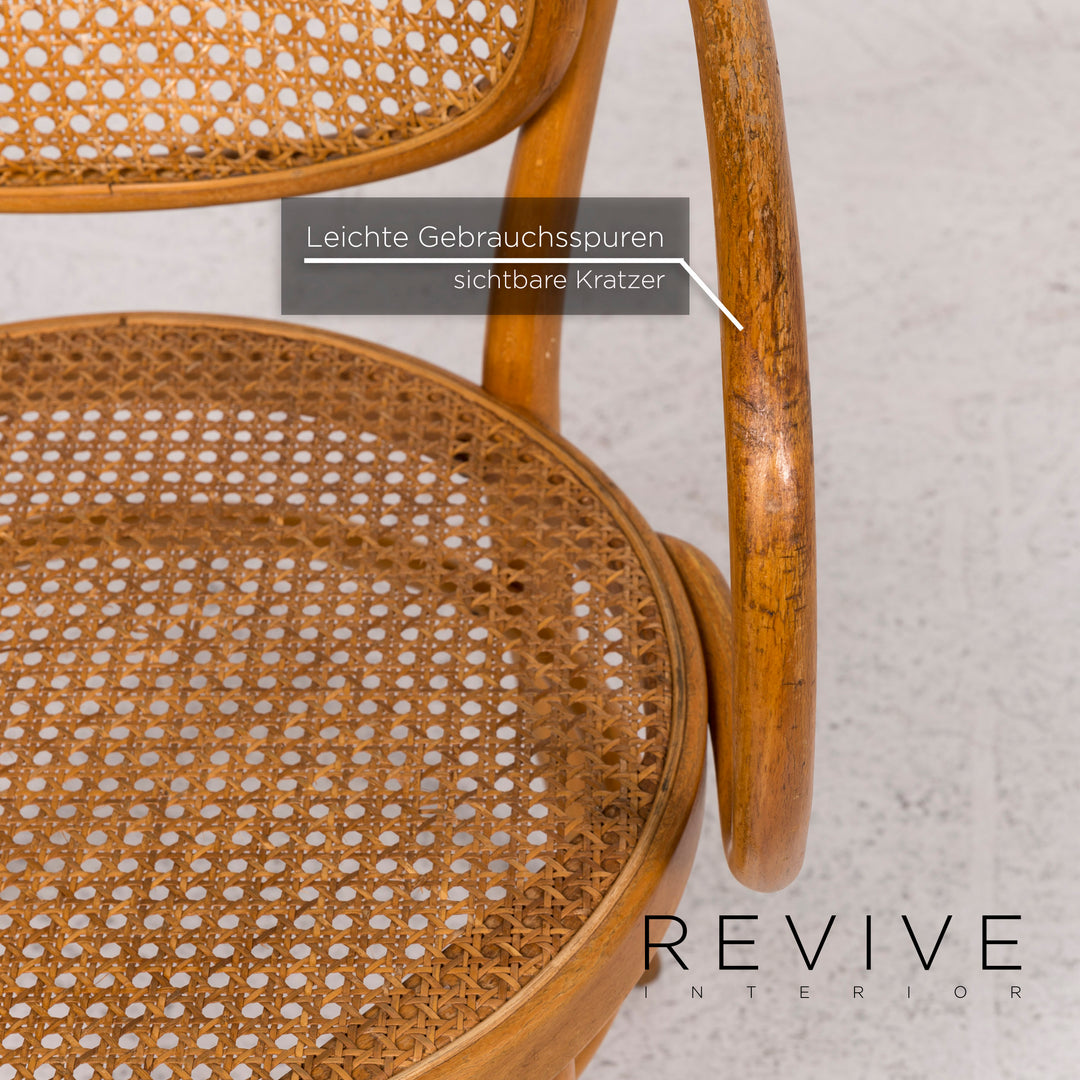 Chaise en bois et rotin Thonet 210R #12435