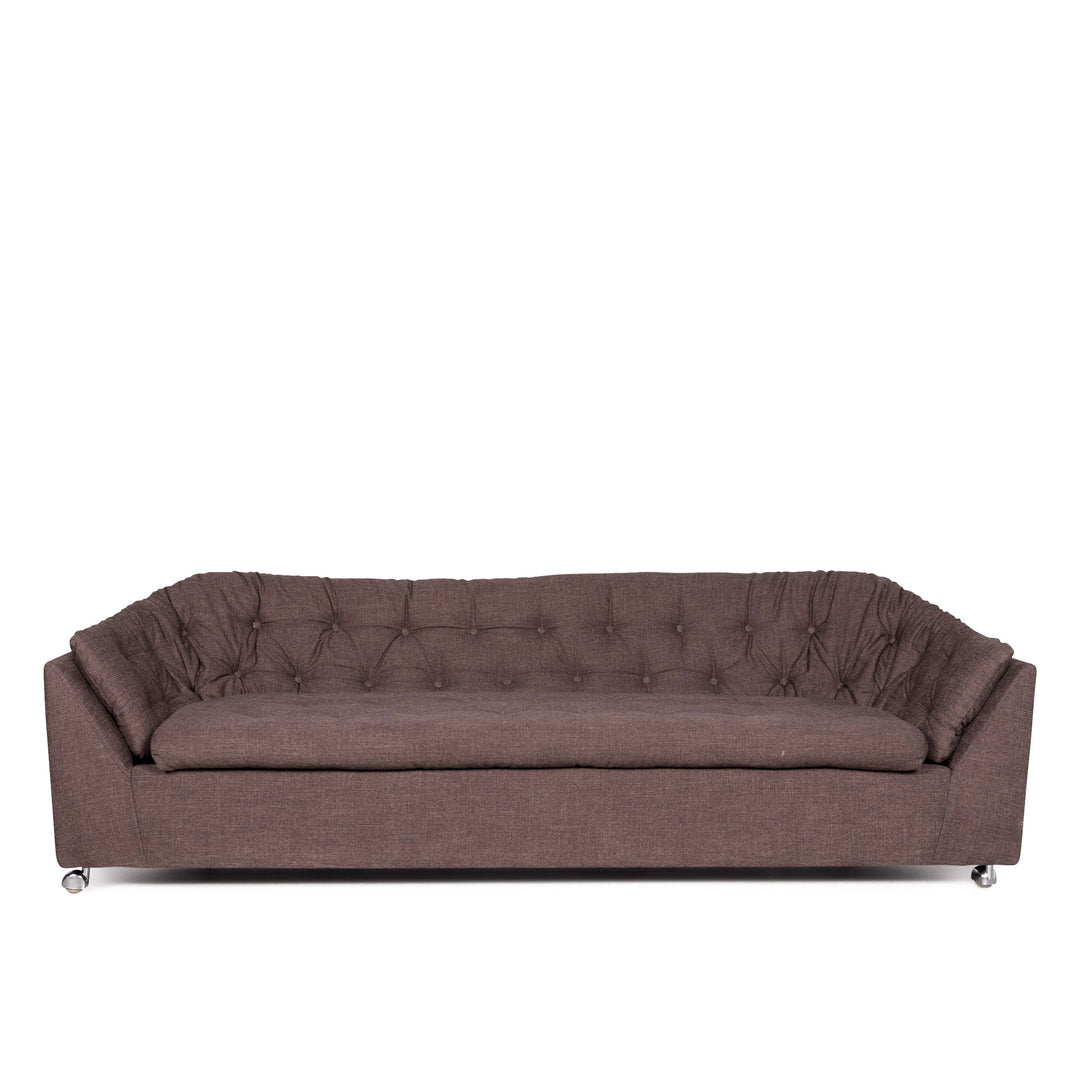 WK Wohnen Canapé design en tissu marron 3 places #8044
