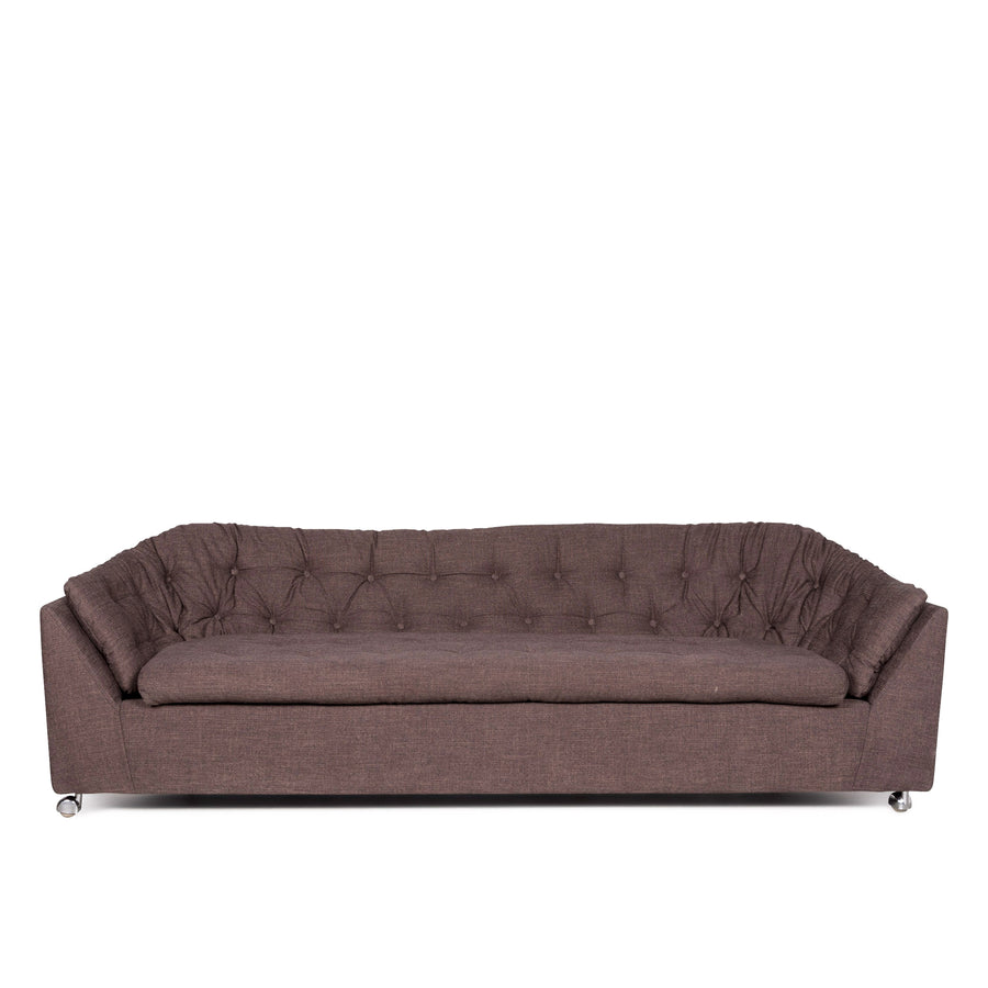 WK Wohnen Canapé design en tissu marron 3 places #8044