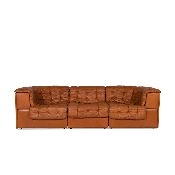 de Sede DS 11 Canapé en Cuir Marron Cognac Canapé Trois Places #9752