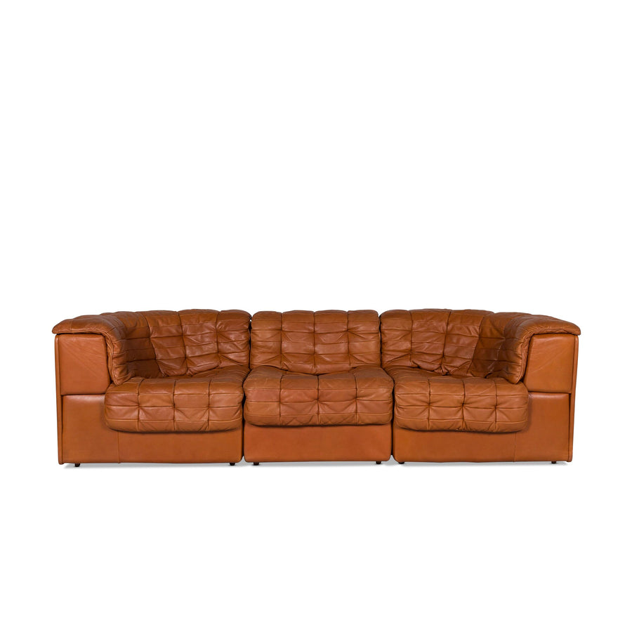 de Sede DS 11 Canapé en Cuir Marron Cognac Canapé Trois Places #9752