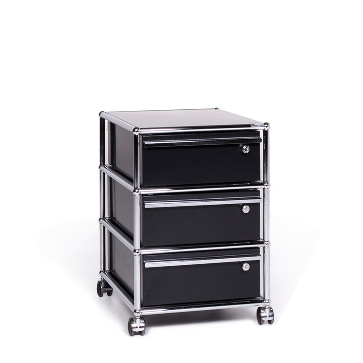 USM Haller Designer Sideboard Metal Black Roll Container #9238