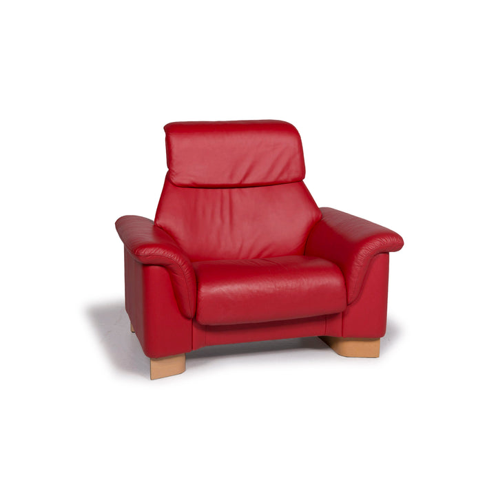 Stressless Leder Sessel Rot #11256