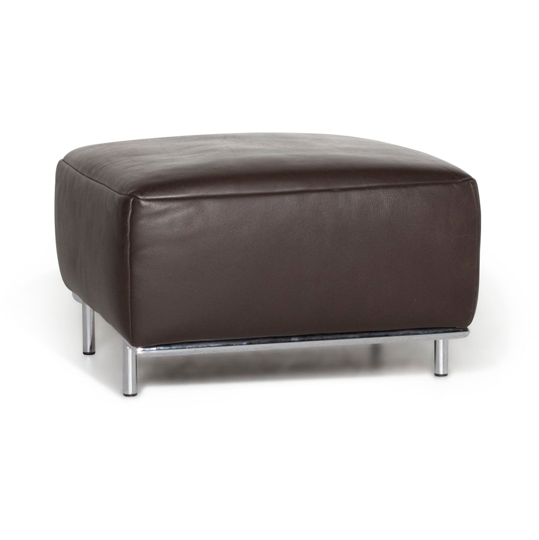 Koinor Leder Hocker Braun Schemel #9145