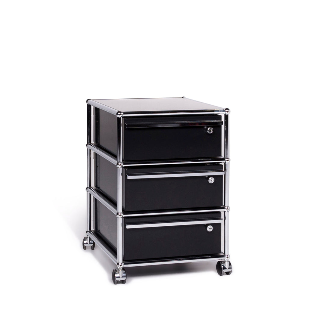 USM Haller Designer Sideboard Metall Schwarz Rollcontainer #9239