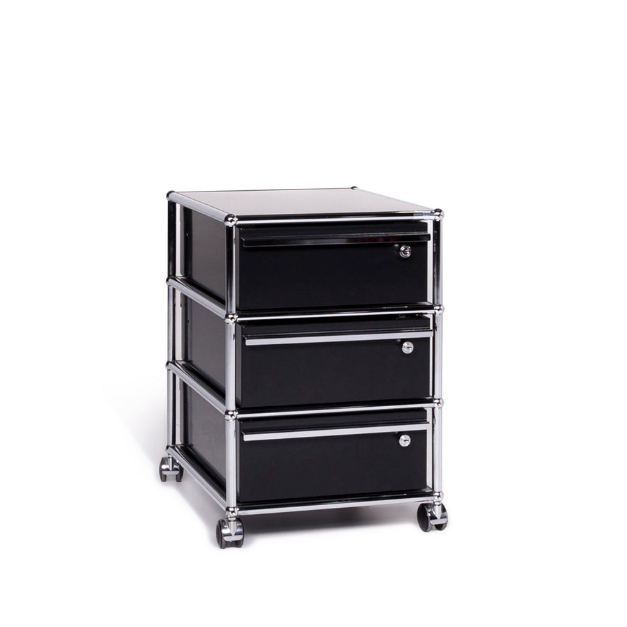 USM Haller Designer Sideboard Metall Schwarz Rollcontainer #9239