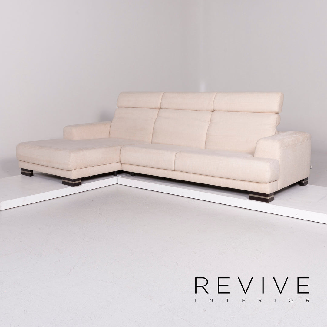 Ewald Schillig fabric sofa cream corner sofa #11862
