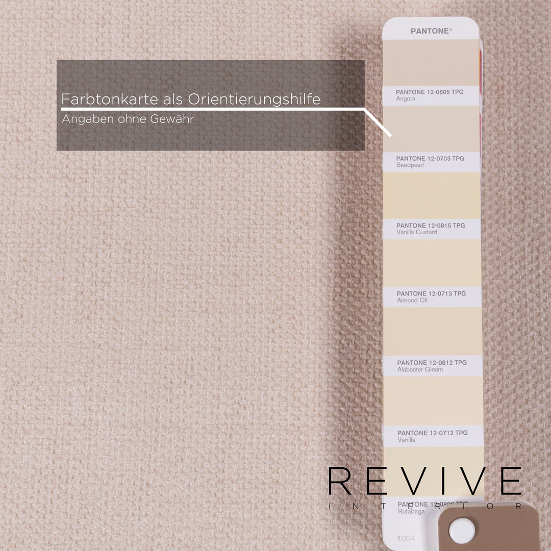 Ewald Schillig fabric sofa cream corner sofa #11862