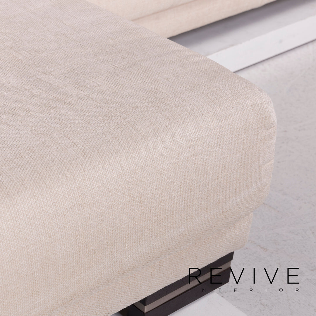 Ewald Schillig fabric sofa cream corner sofa #11862