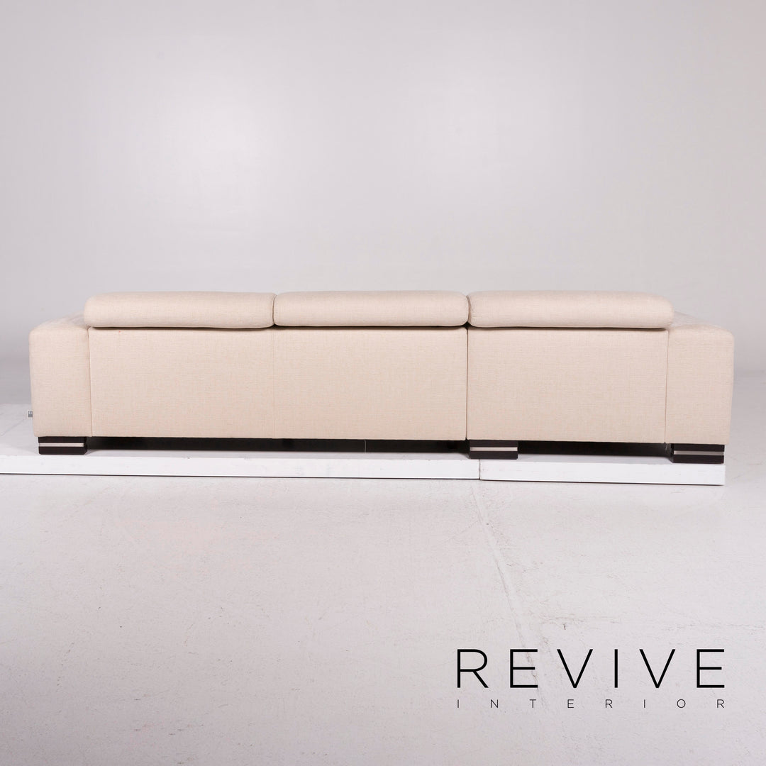 Ewald Schillig fabric sofa cream corner sofa #11862