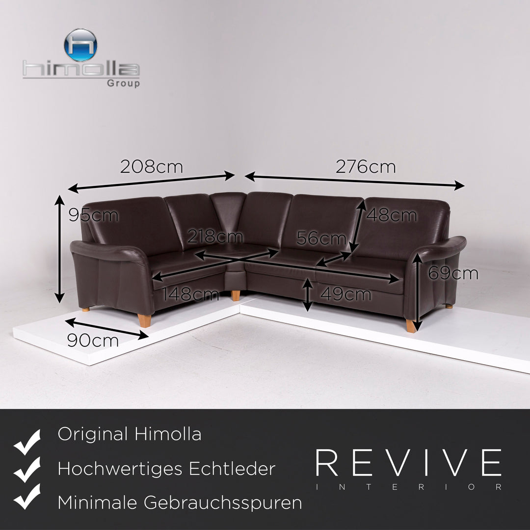 Himolla Leder Ecksofa Braun Dunkelbraun Sofa Cocuch #11949