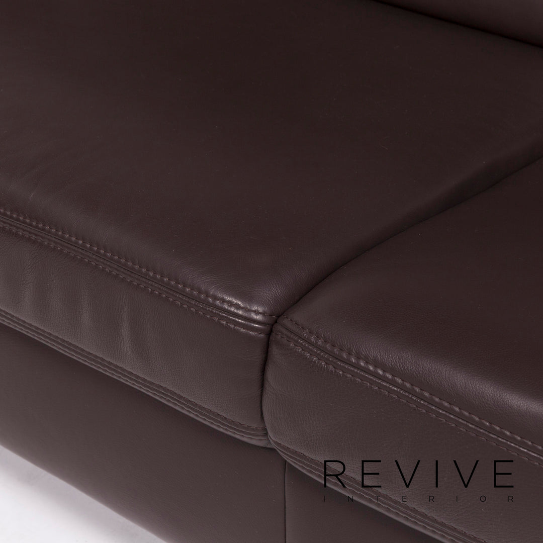 Himolla Leder Ecksofa Braun Dunkelbraun Sofa Cocuch #11949