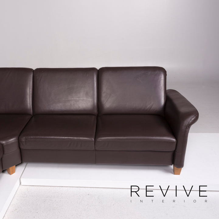 Himolla Leder Ecksofa Braun Dunkelbraun Sofa Cocuch #11949