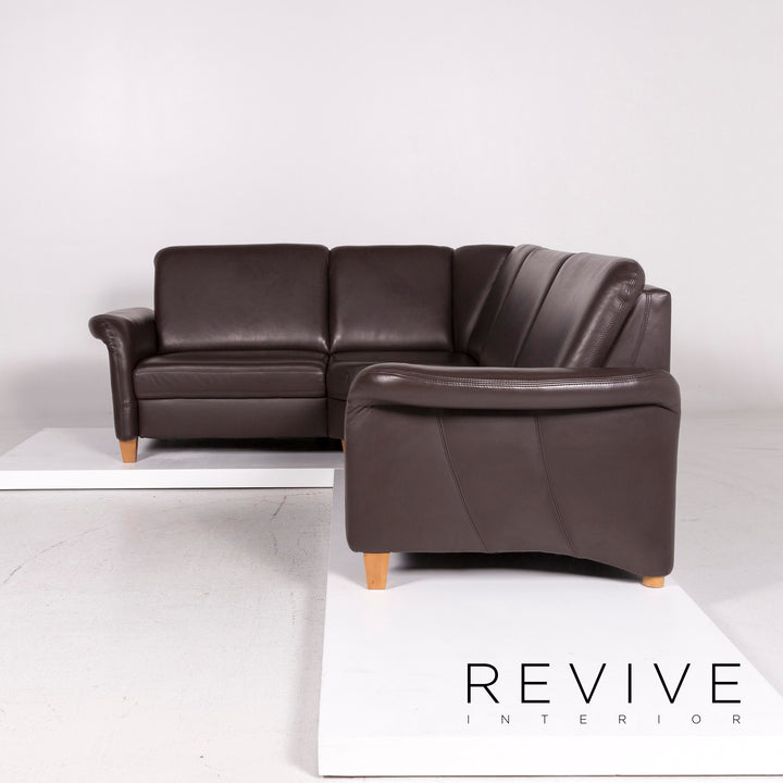 Himolla Leder Ecksofa Braun Dunkelbraun Sofa Cocuch #11949