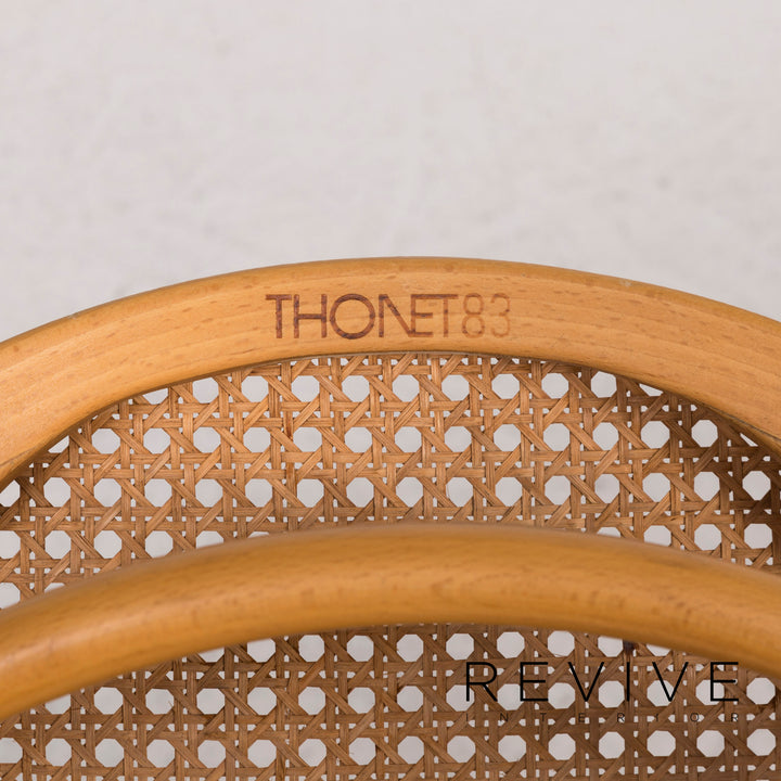 Chaise en bois et rotin Thonet 210R #12435