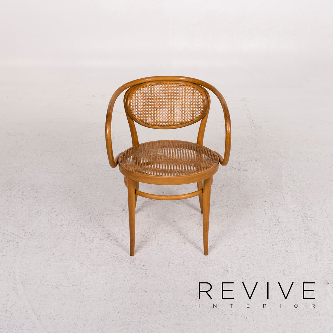 Chaise en bois et rotin Thonet 210R #12435