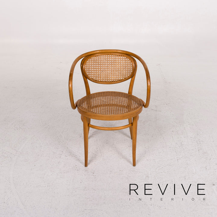 Chaise en bois et rotin Thonet 210R #12435