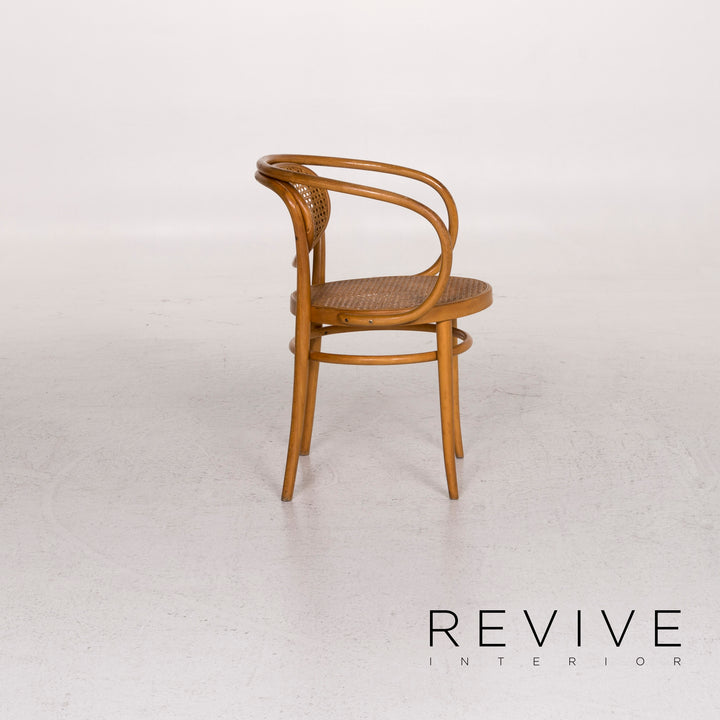 Chaise en bois et rotin Thonet 210R #12435