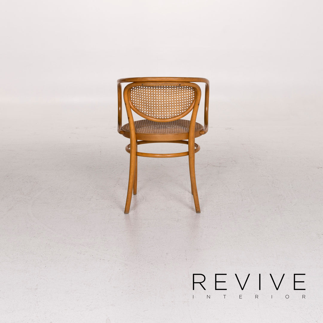 Chaise en bois et rotin Thonet 210R #12435