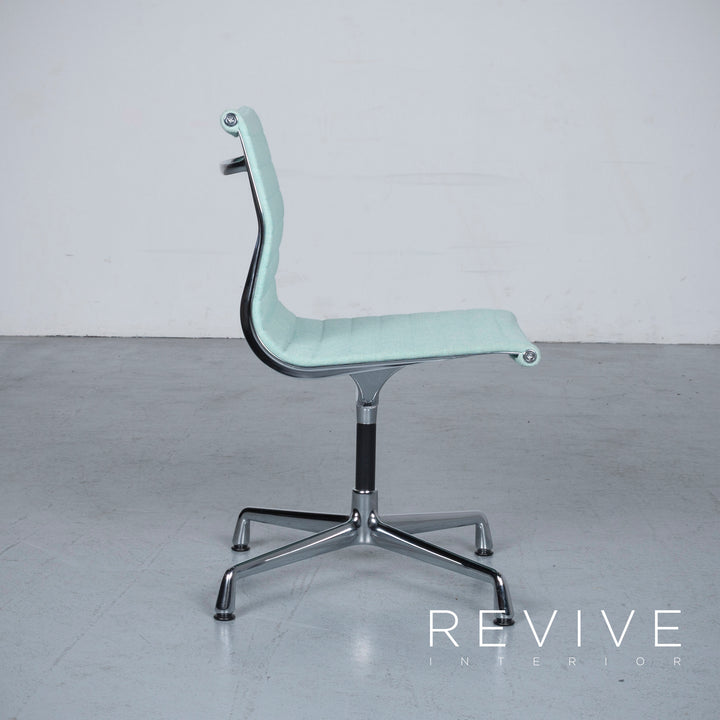Vitra EA 101 Designer Stoff Sessel Lindgrün Chrom Stuhl #6438
