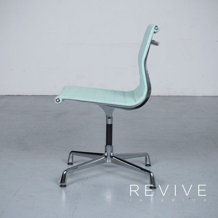 Vitra EA 101 Designer Stoff Sessel Lindgrün Chrom Stuhl #6438