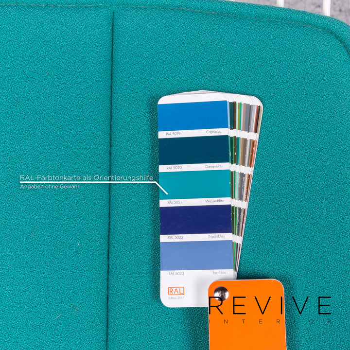 Knoll International Bertoia Ensemble de chaises de bar en métal avec fauteuil et tabouret Blanc Turquoise #8805