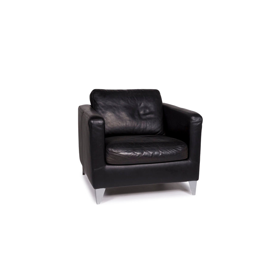 Machalke Pablo Leather Armchair Black #11109