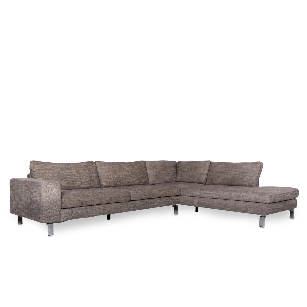 Sample ring MR4500 fabric corner sofa beige sofa couch #10329