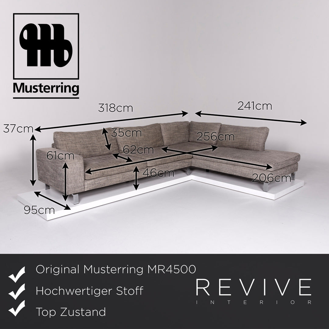 Sample ring MR4500 fabric corner sofa beige sofa couch #10329