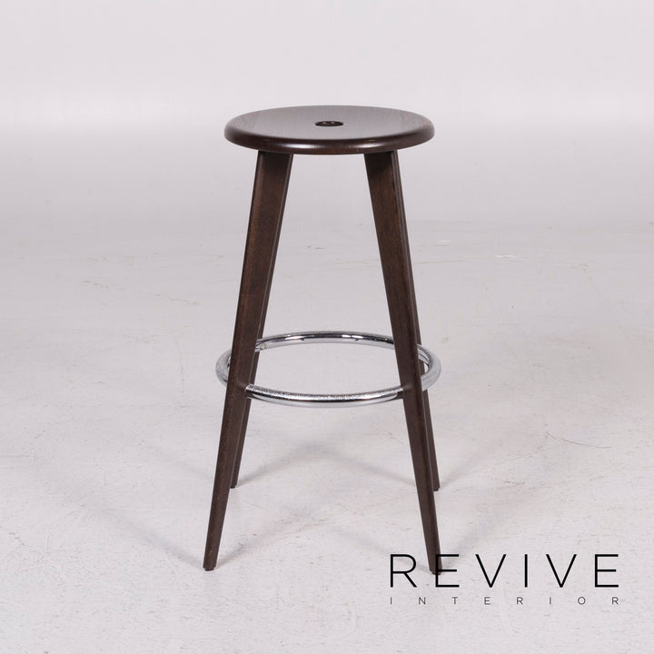 Vitra Tabouret Haut Wood Stool Set Brown #11940