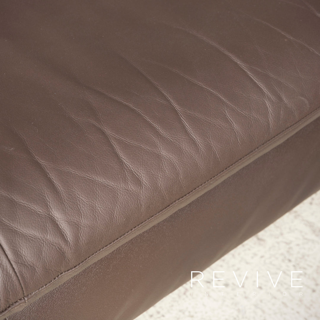 Willi Schillig Loop Designer Leather Sofa Brown Corner Sofa Genuine Leather Couch #8075