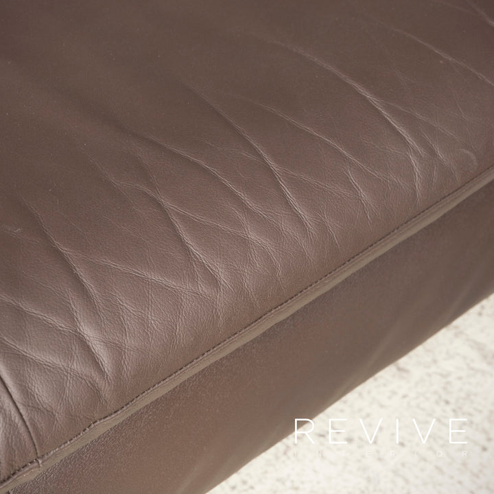 Willi Schillig Loop Designer Leather Sofa Brown Corner Sofa Genuine Leather Couch #8075