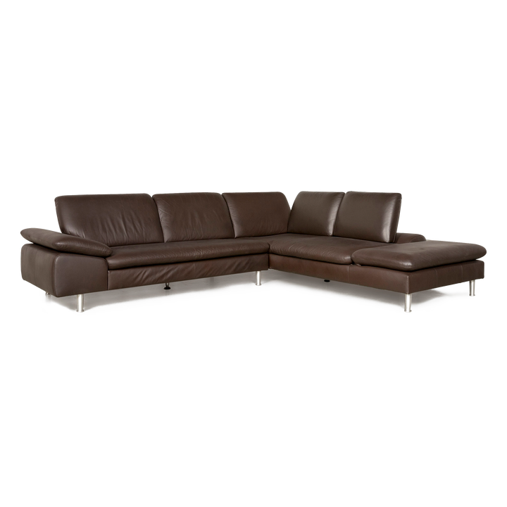 Willi Schillig Loop Designer Leather Sofa Brown Corner Sofa Genuine Leather Couch #8075