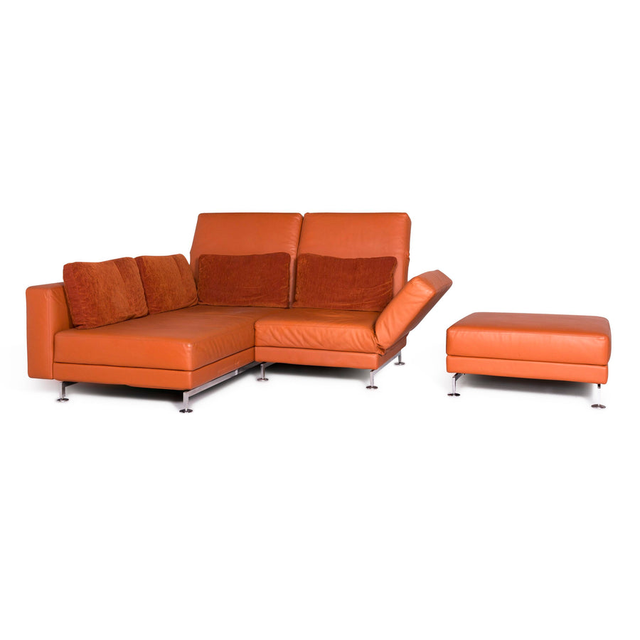 Brühl Moule designer sofa set orange corner sofa stool function #8996